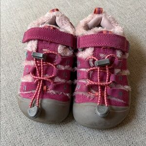 Keens Pink Furry Shoes